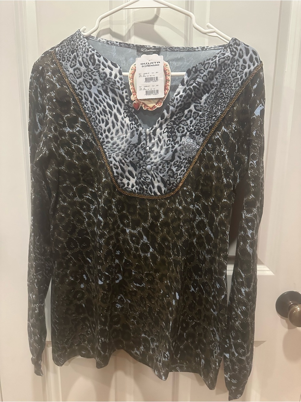 Diarium Quinta Dimensão Size Medium animal print blouse